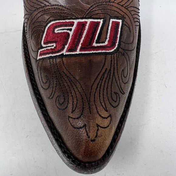 Game Day Boots Southern Illinois University Sulkis Distressed Leather Size 11B - Picture 2 of 14